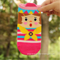 CSP-373 Wholesale Children Socks Lovely Jacquard Cute Doll Design Pink Colorful Children Socks China Factory